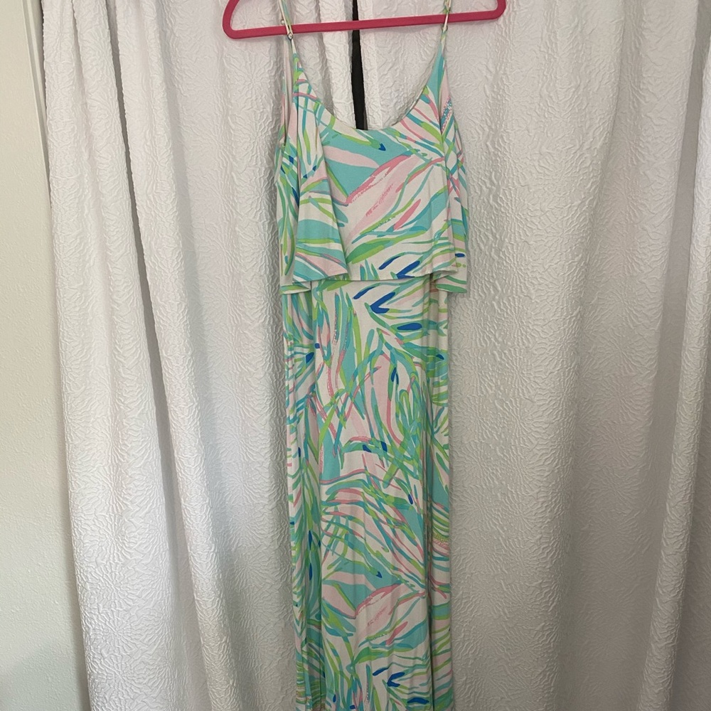 Lilly Pulitzer Palm leaves maxi dress